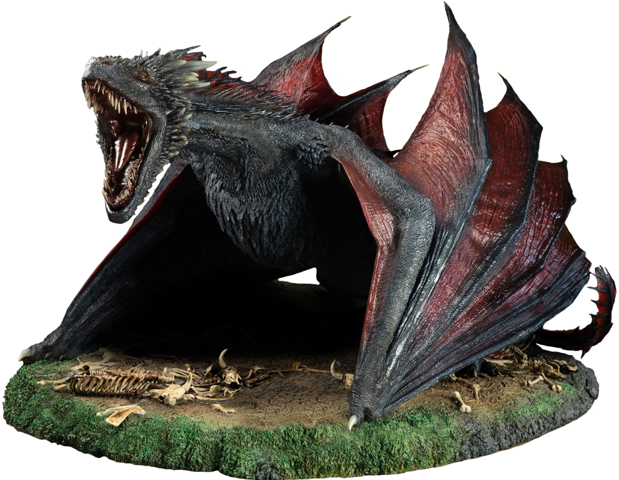 Statuie Dragon Feroce Game of Thrones Fundal
