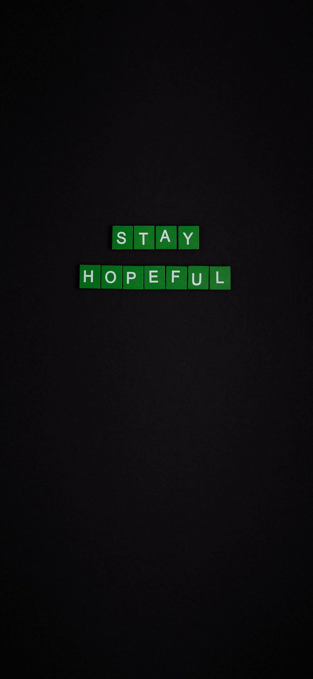 Stay Hopeful Motivational iPhone Fundal