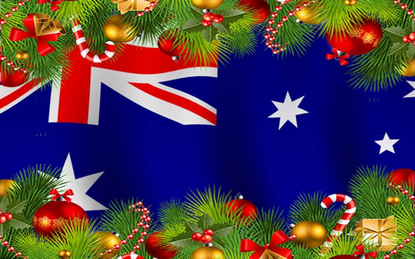 Steag australian de Crăciun Fundal