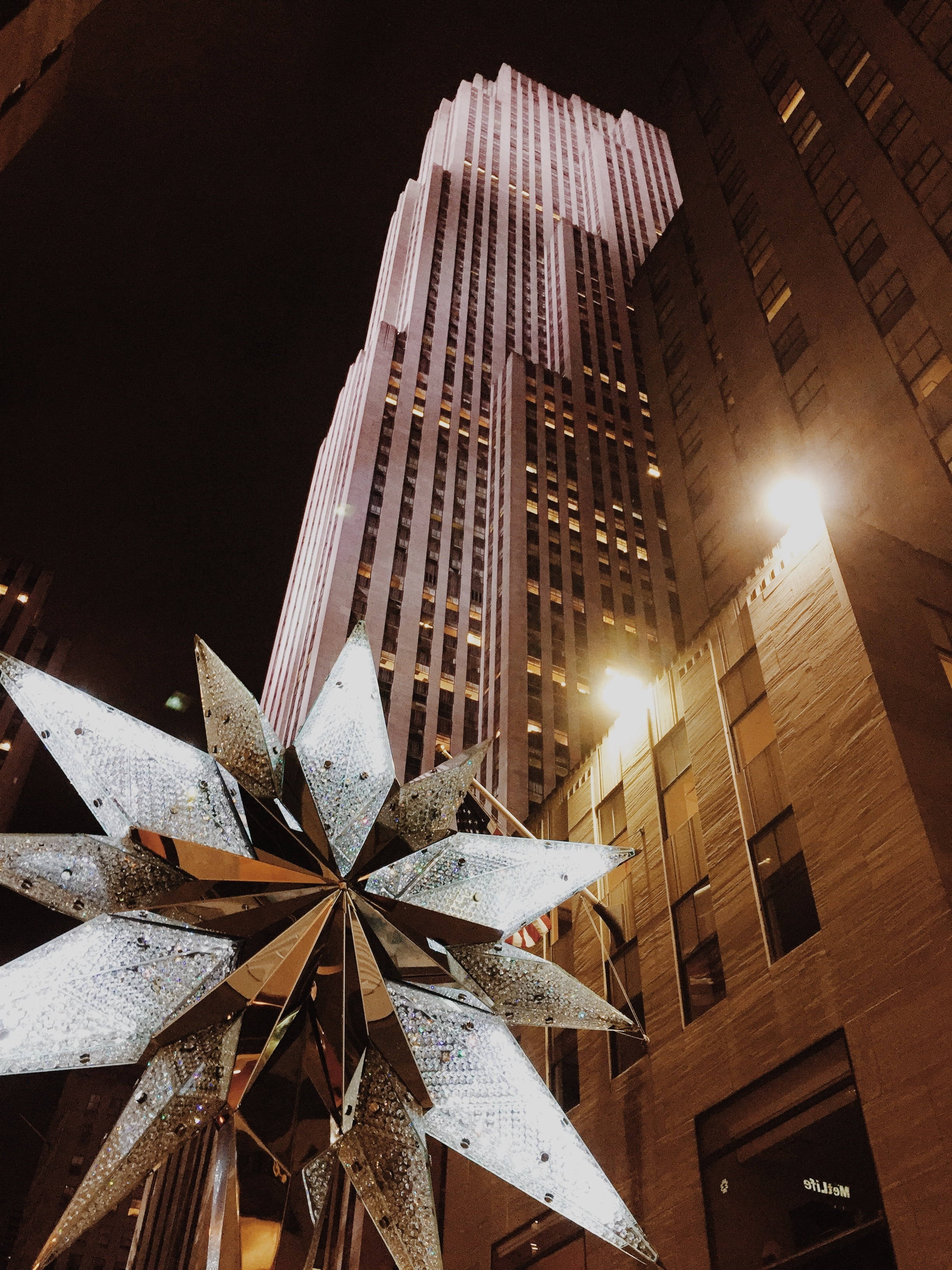 Steaua de la Rockefeller Center pentru telefon Fundal
