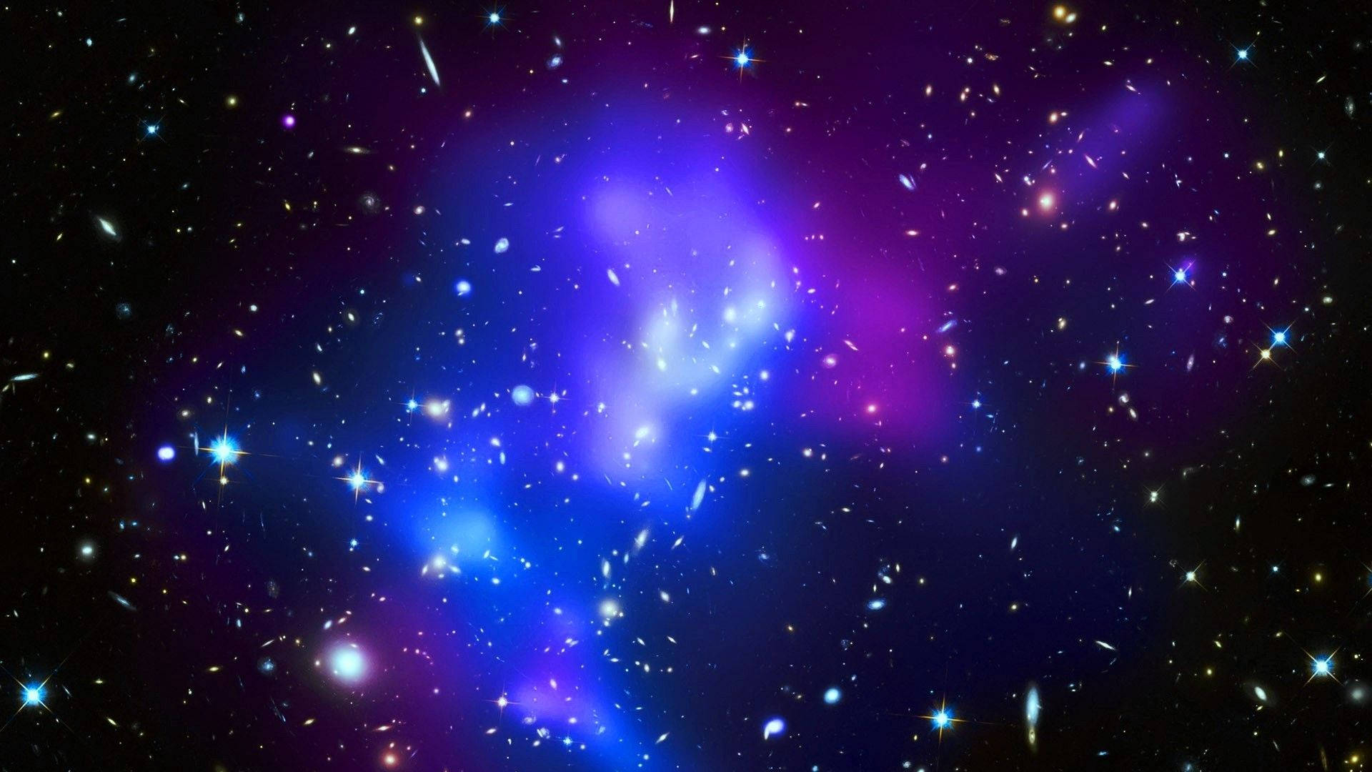 Stele sclipitoare într-o galaxie drăguță Fundal