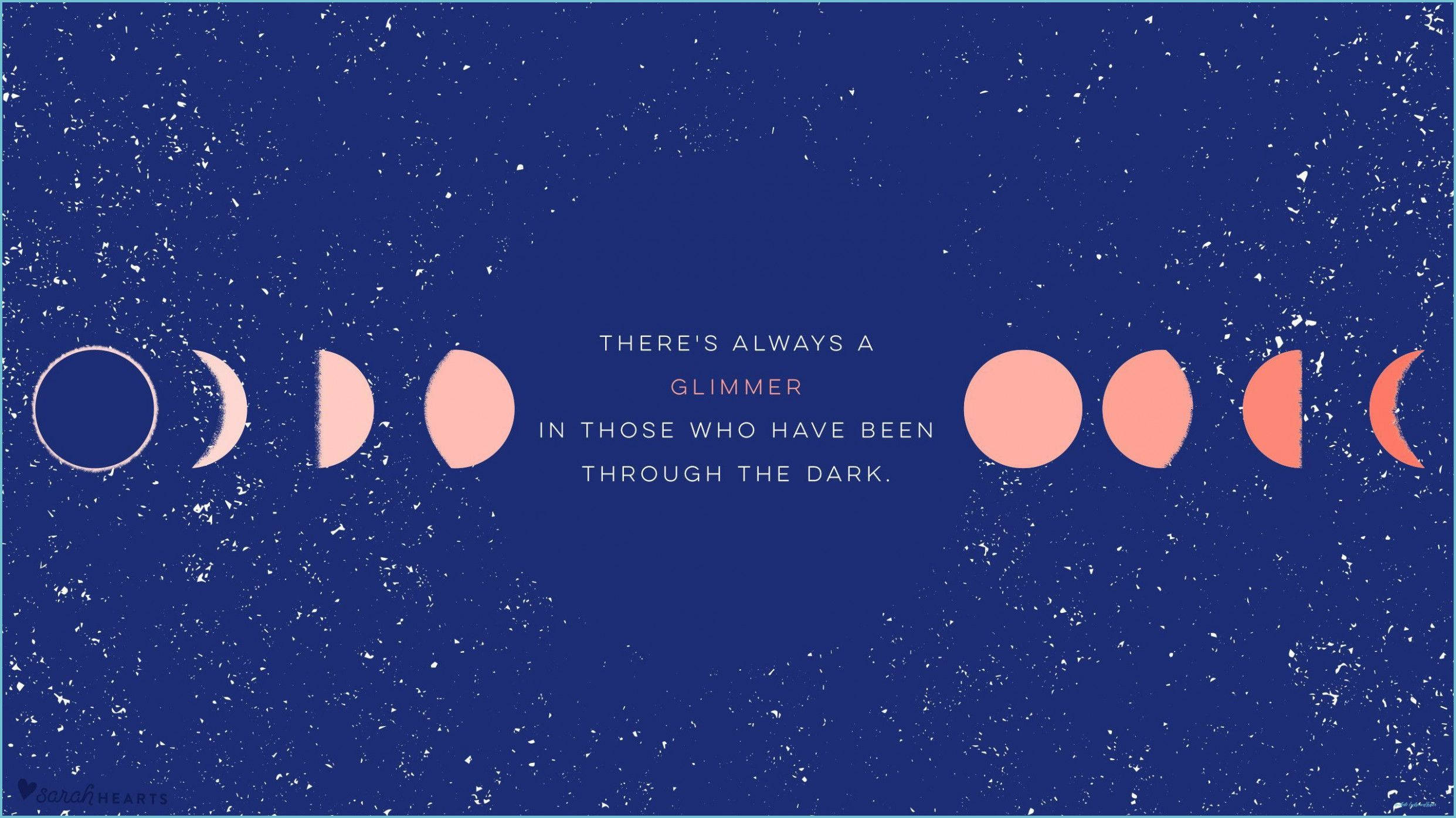 Stele și lune roz estetica Tumblr Fundal
