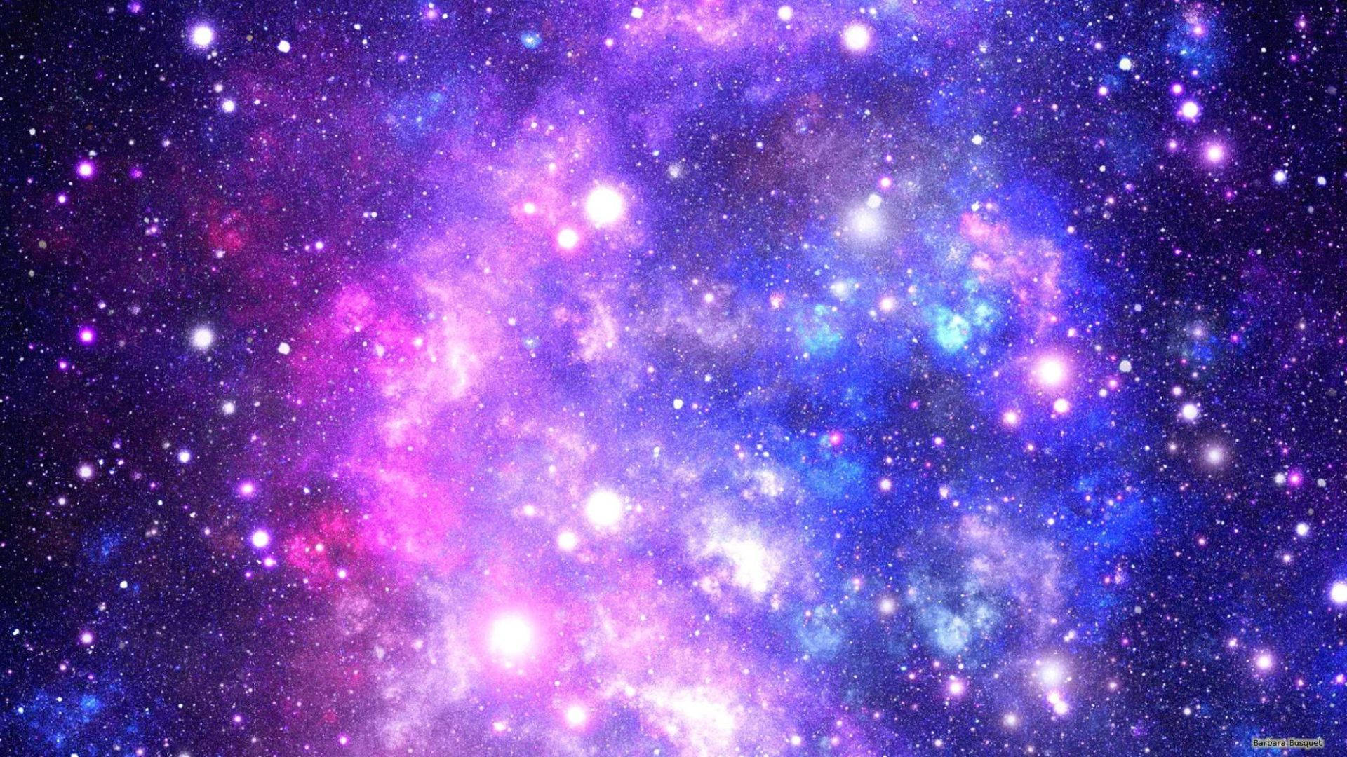 Stele Tentante și Galaxie Drăguță Fundal