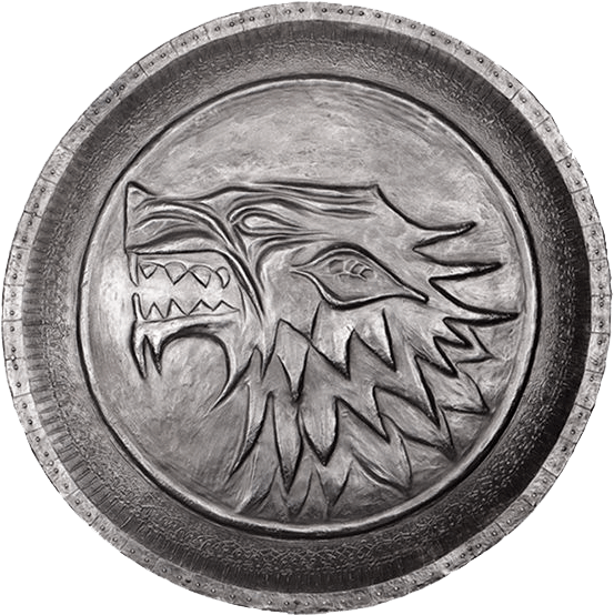 Stema Casei Stark Scut Game of Thrones Fundal
