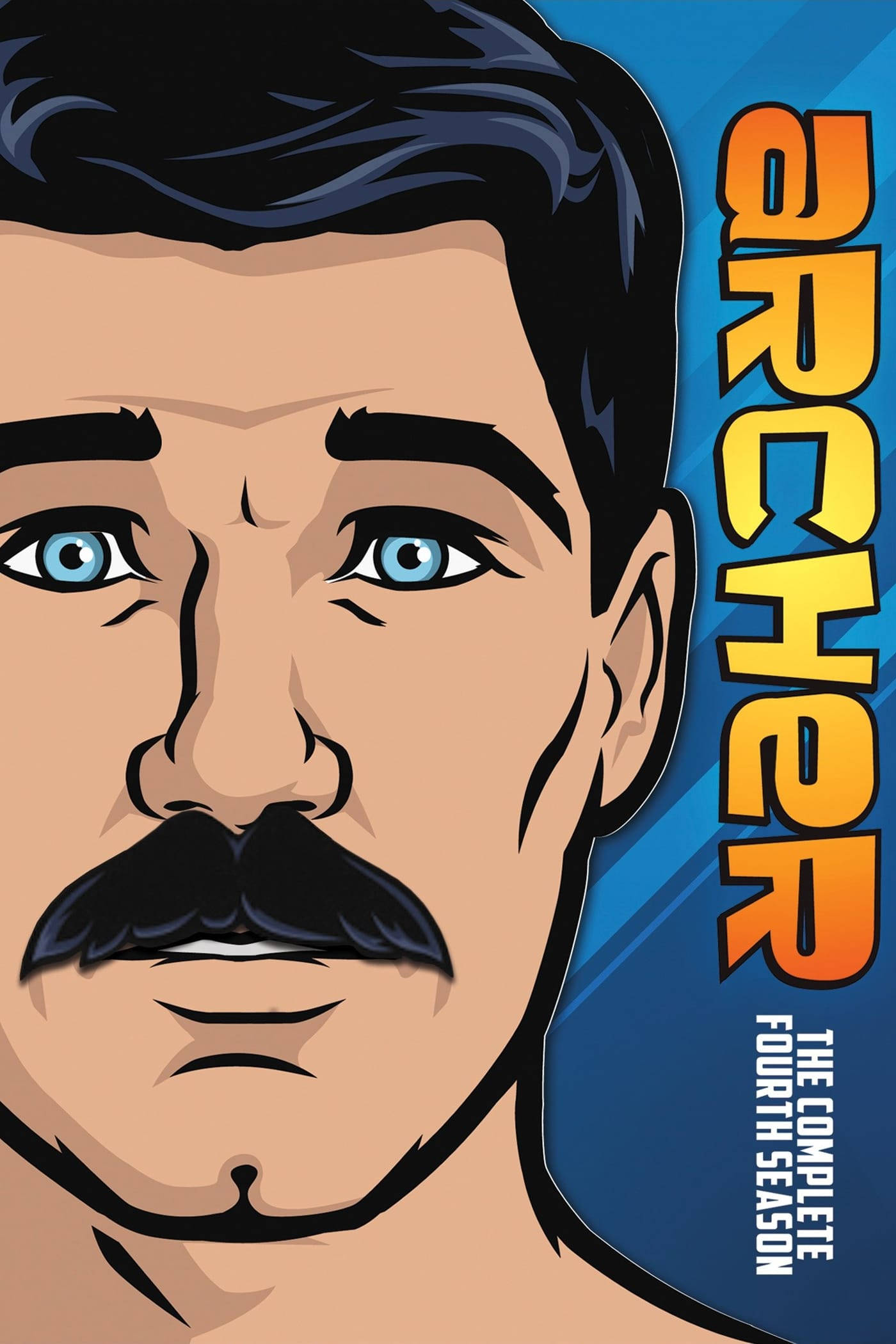 Sterling Archer gata de acțiune - Poster DVD Sezonul 4 Archer Fundal