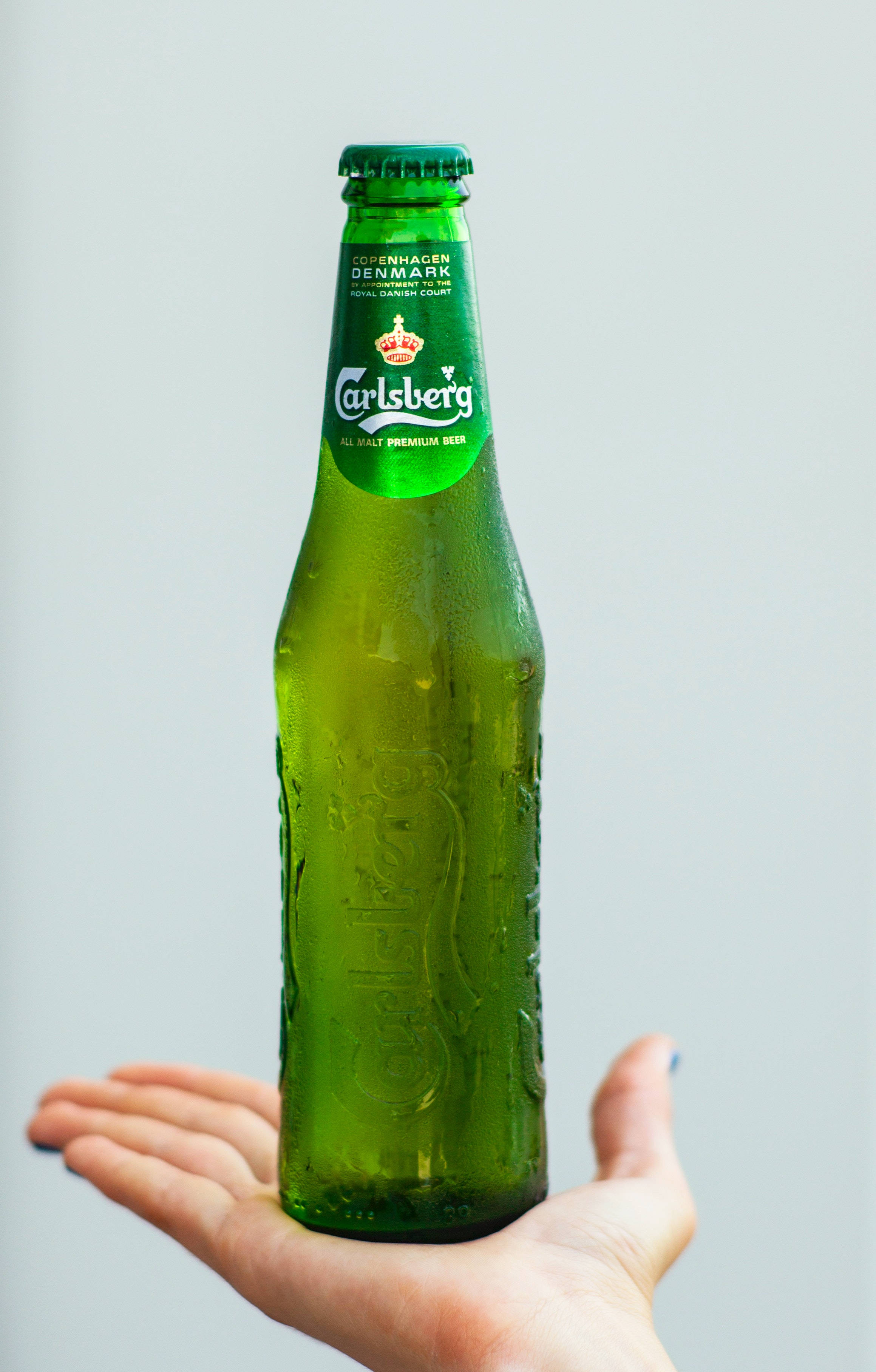 Sticlă de Bere Carlsberg Fundal