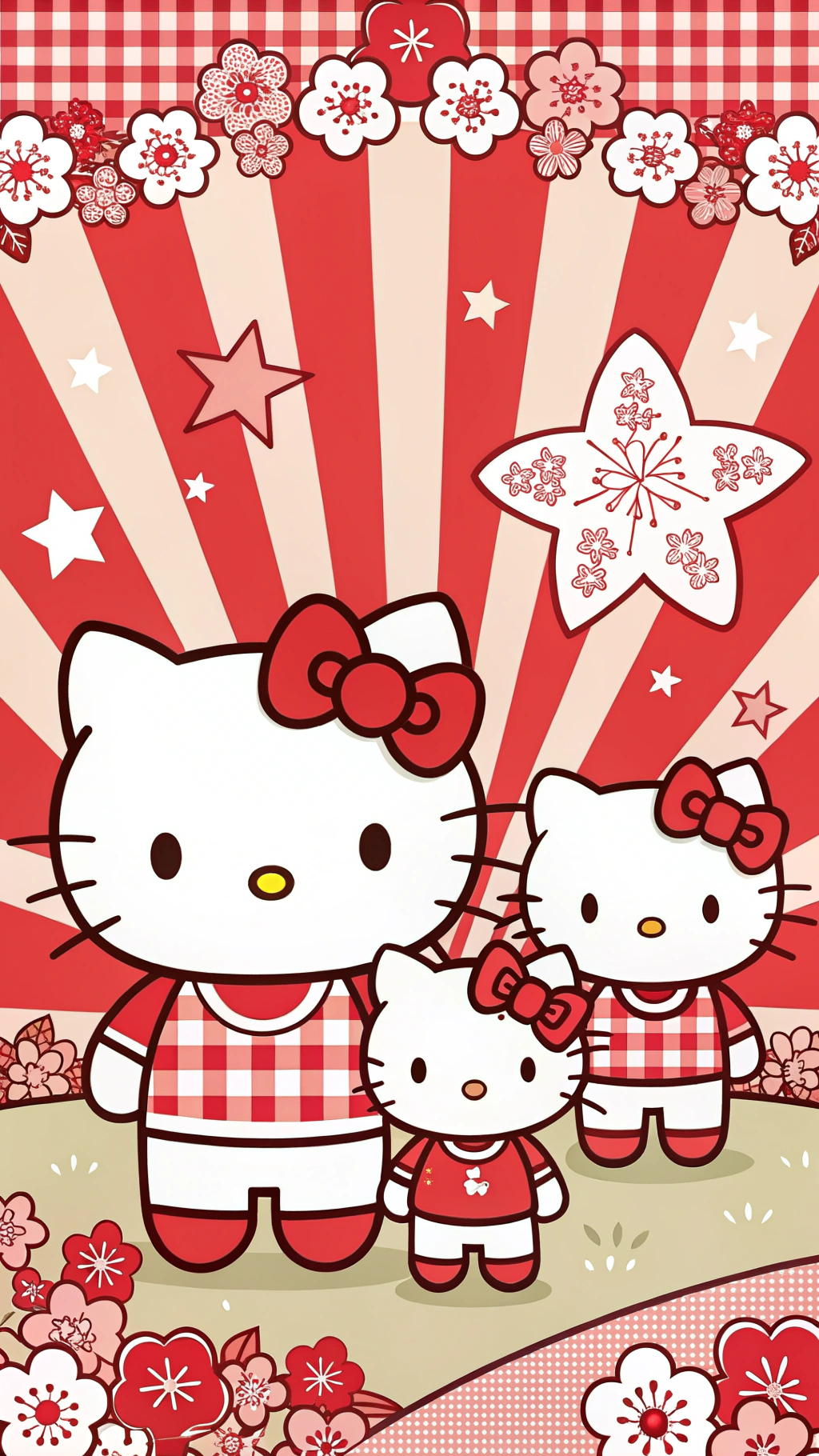 Stilul EXPLOZIV al Familiei Hello Kitty Fundal