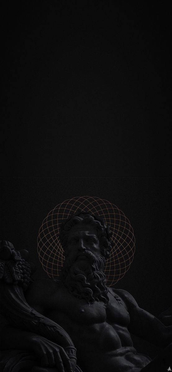 Stoicism Zeus Statuie Fundal