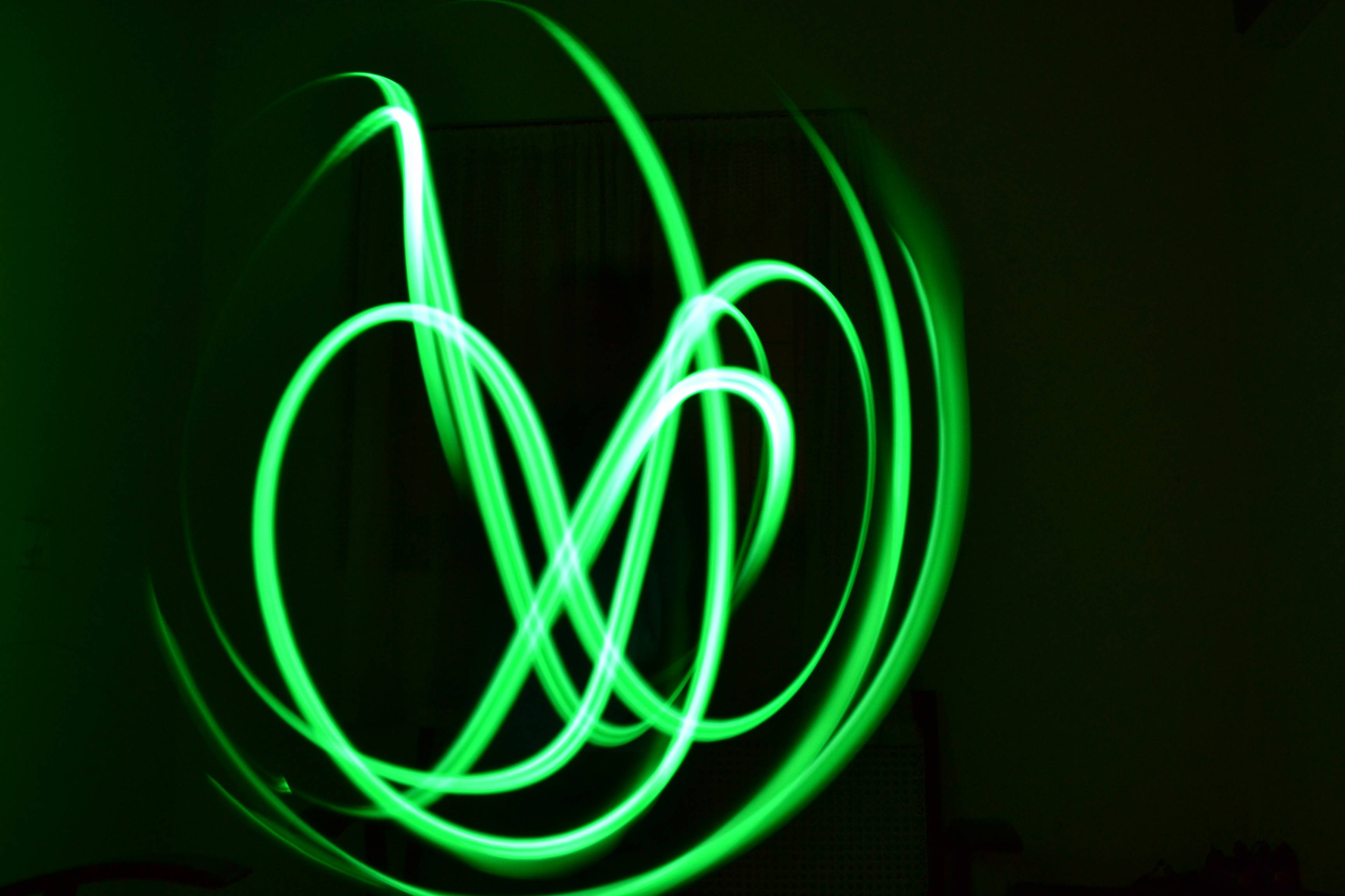Stralucire Neon Verde în Întuneric Fundal