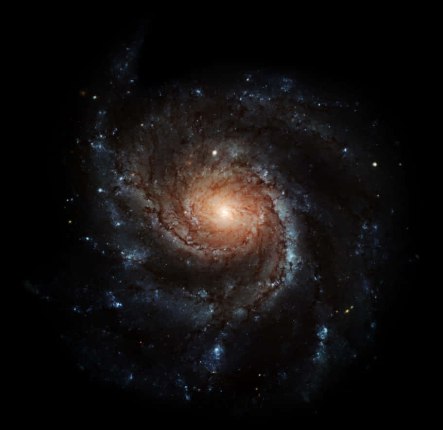 Strălucirea nucleului galaxiei spirale Fundal