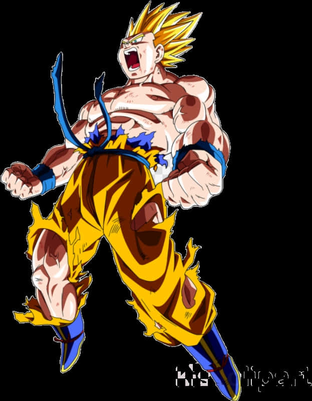 Strigătul de luptă al Super Saiyanului Fundal
