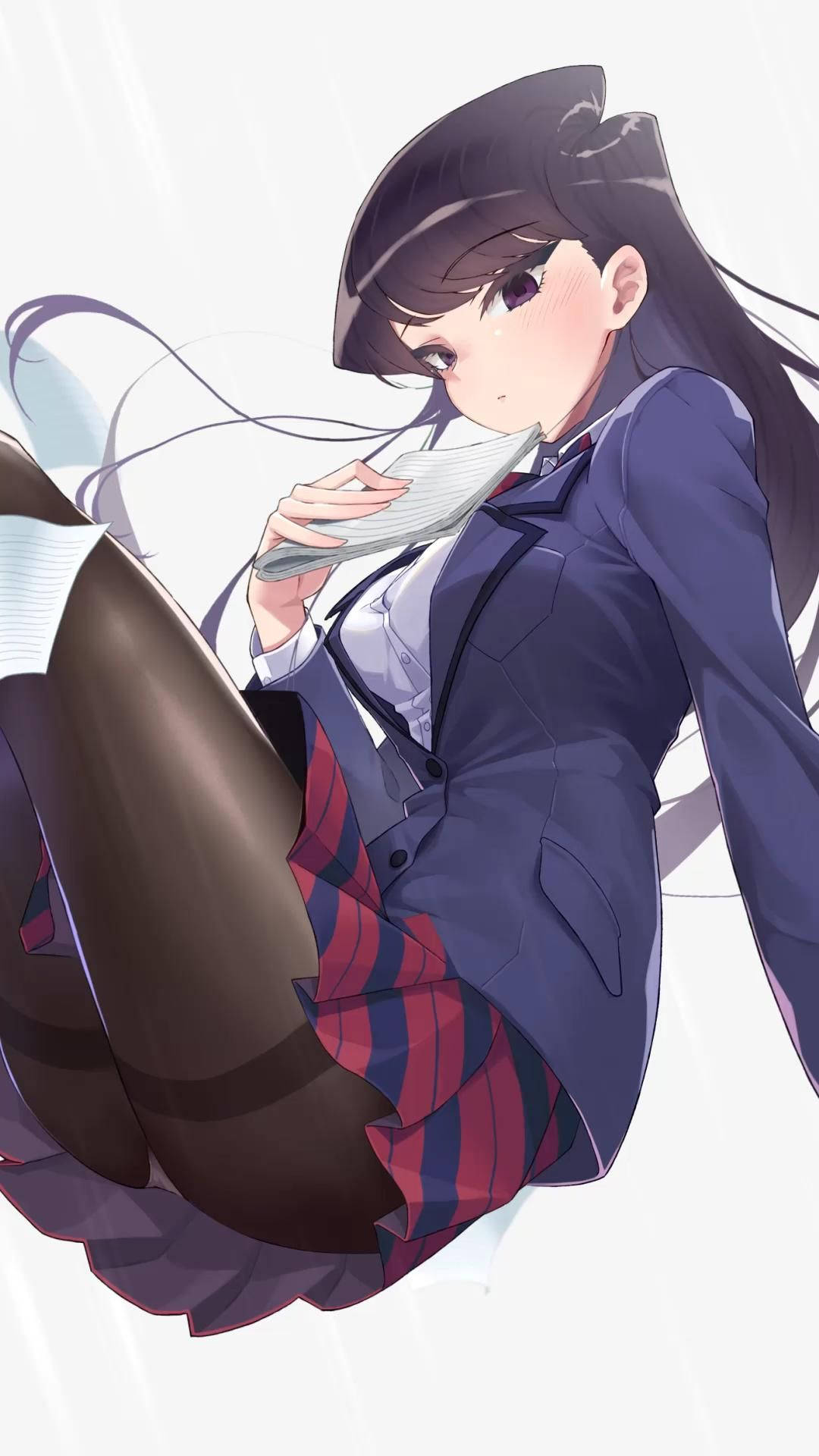 Studentă Komi Shouko PFP Anime Sexy Fundal