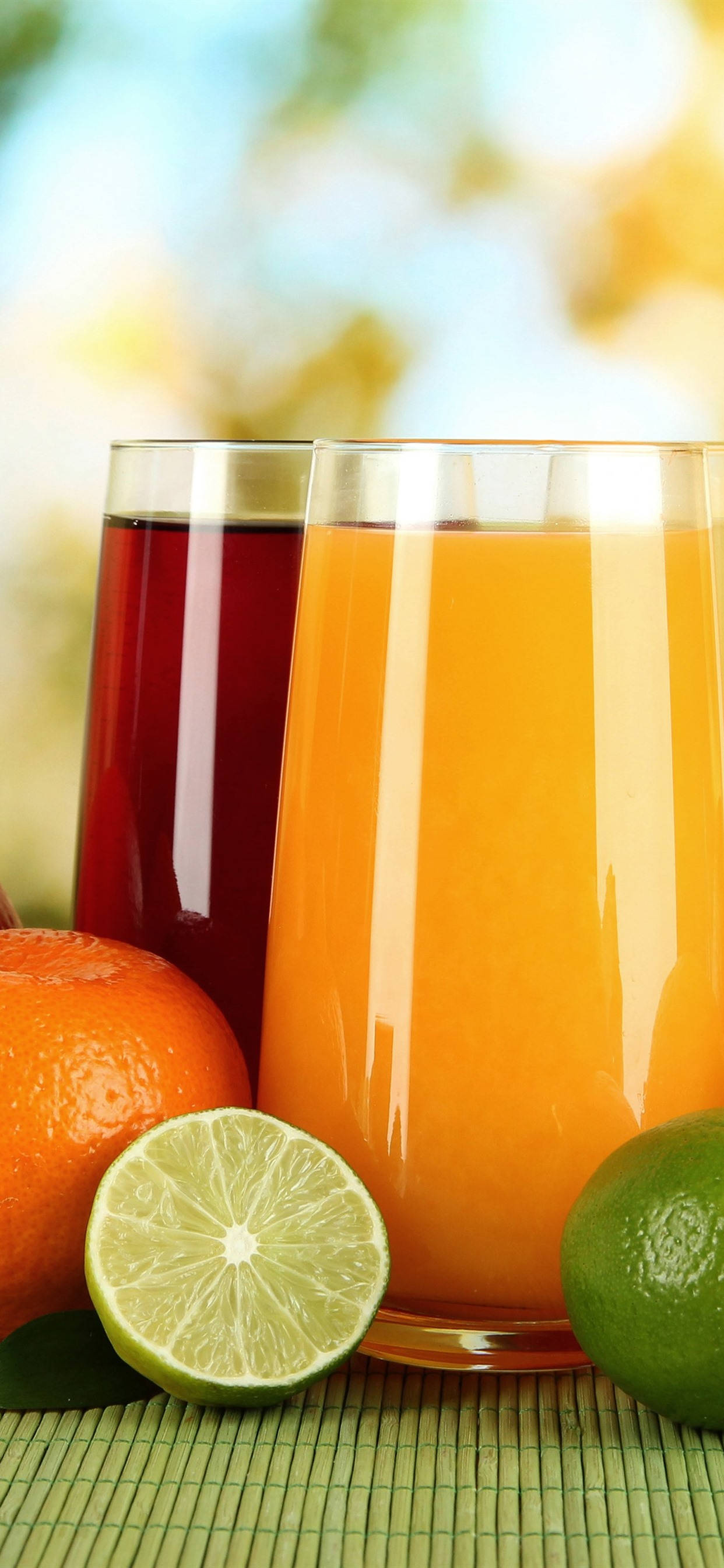Sucuri de Fructe Portocală și Lămâie Fundal