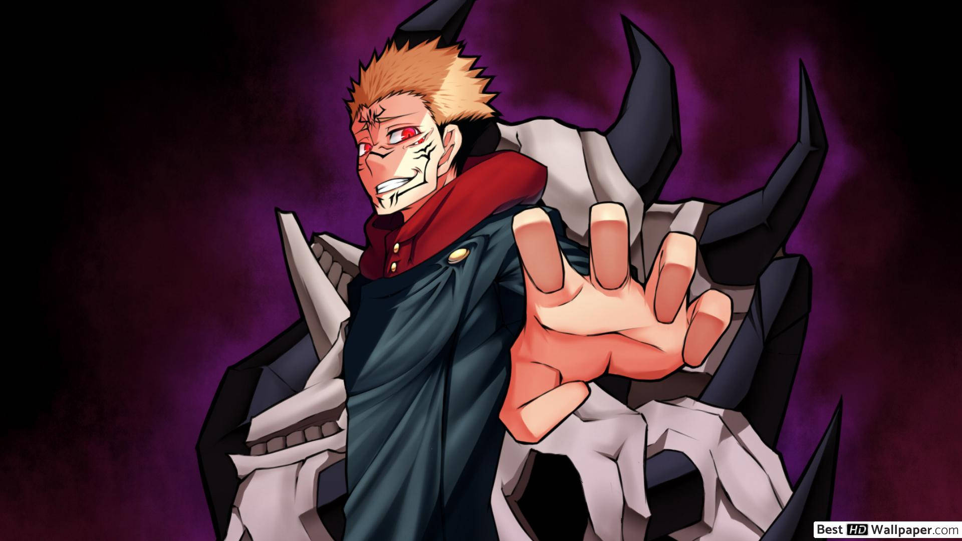 Sukuna Jujutsu Kaisen fan art wallpaper
