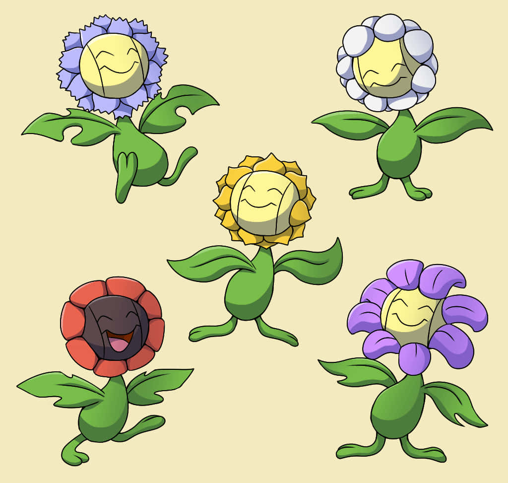 Sunflora cu alte variante de flori Fundal