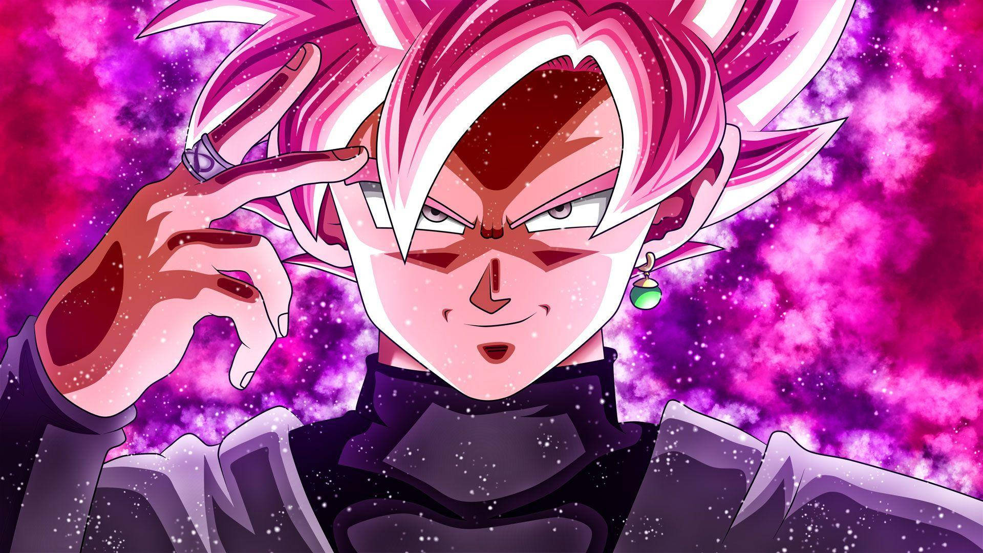 Super Saiyan Black Goku Estetică Fundal