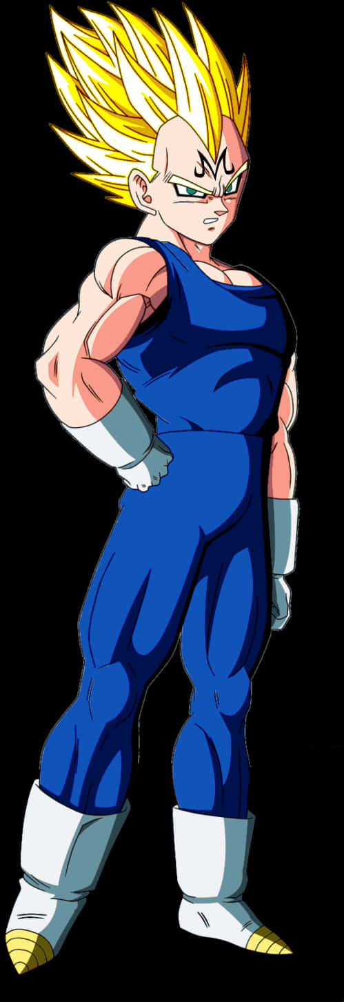 Super Saiyan Vegeta Poziție în Picioare Fundal