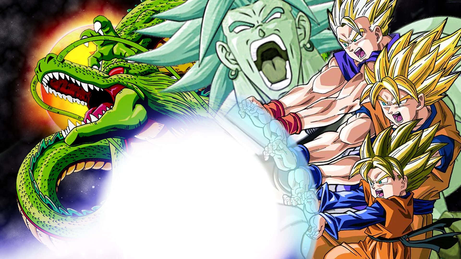 Super Saiyeni atotputernici depășesc limitele în Dragon Ball Super Broly Fundal