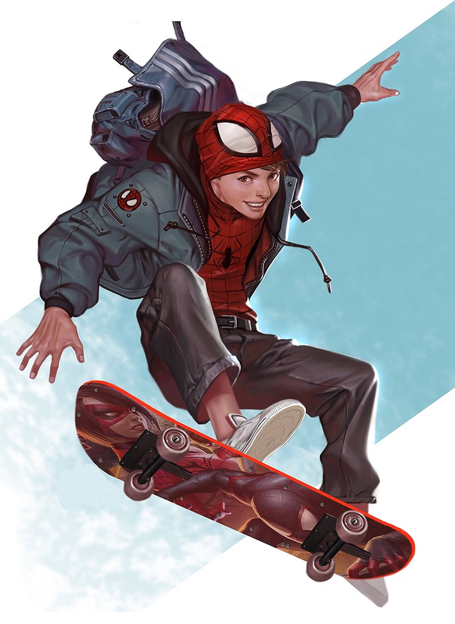 Supereroi estetici skater boy Fundal