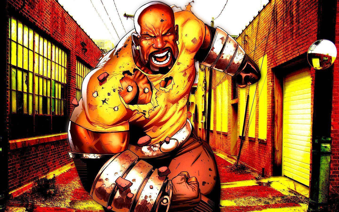 Supereroul negru Luke Cage Fundal
