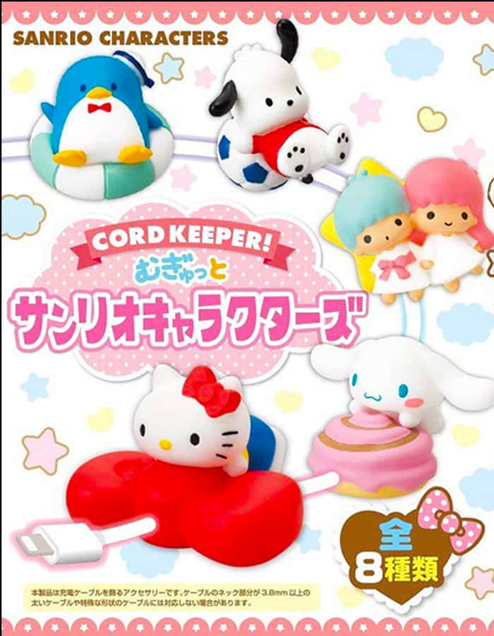 Suporturi pentru cabluri cu personaje Sanrio Fundal