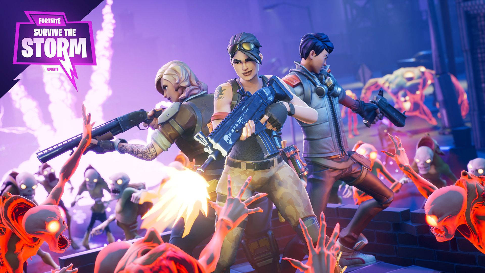 Supraviețuiește Furtunii în Fortnite Fundal