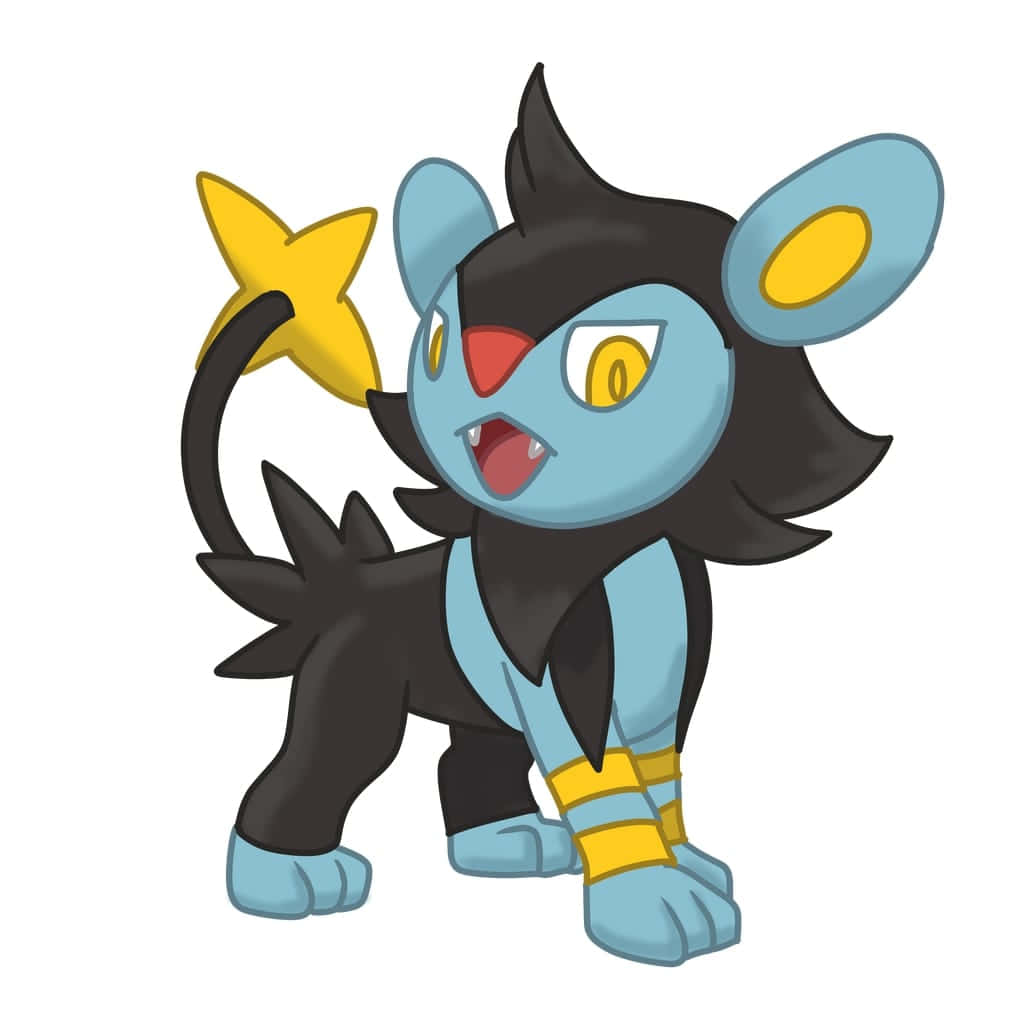 Surpriză Electrizantă - Luxio Pokemon în Mijlocul Răgetului Fundal