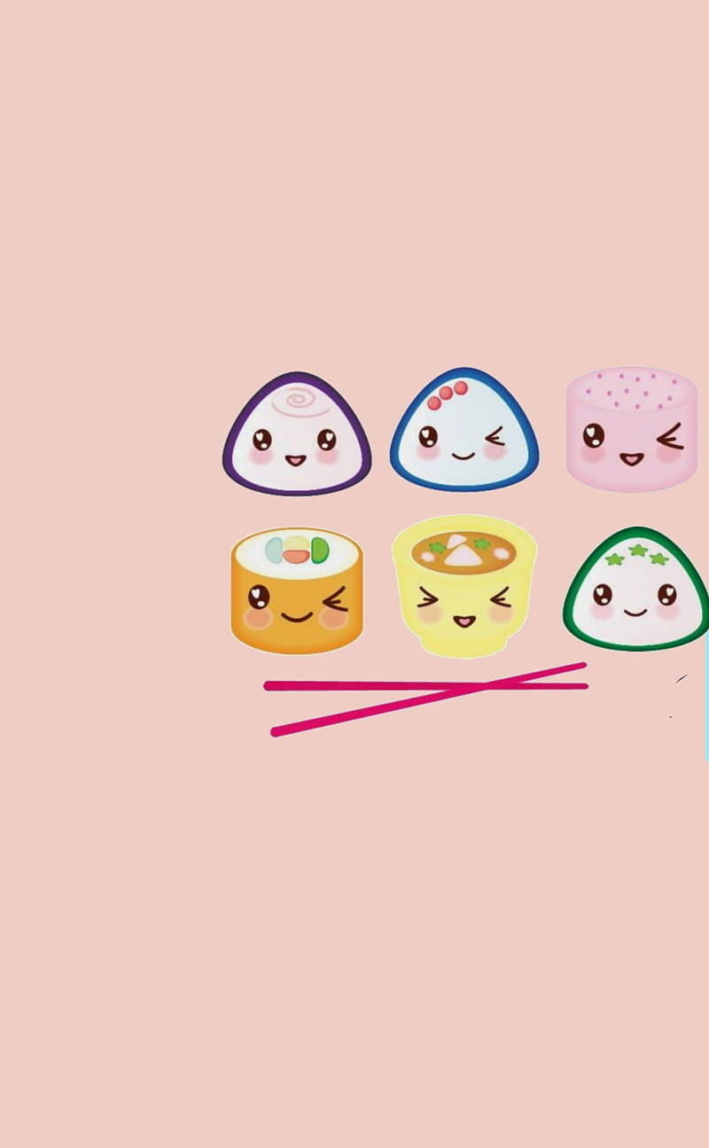 Sushi Kawaii HD Fundal