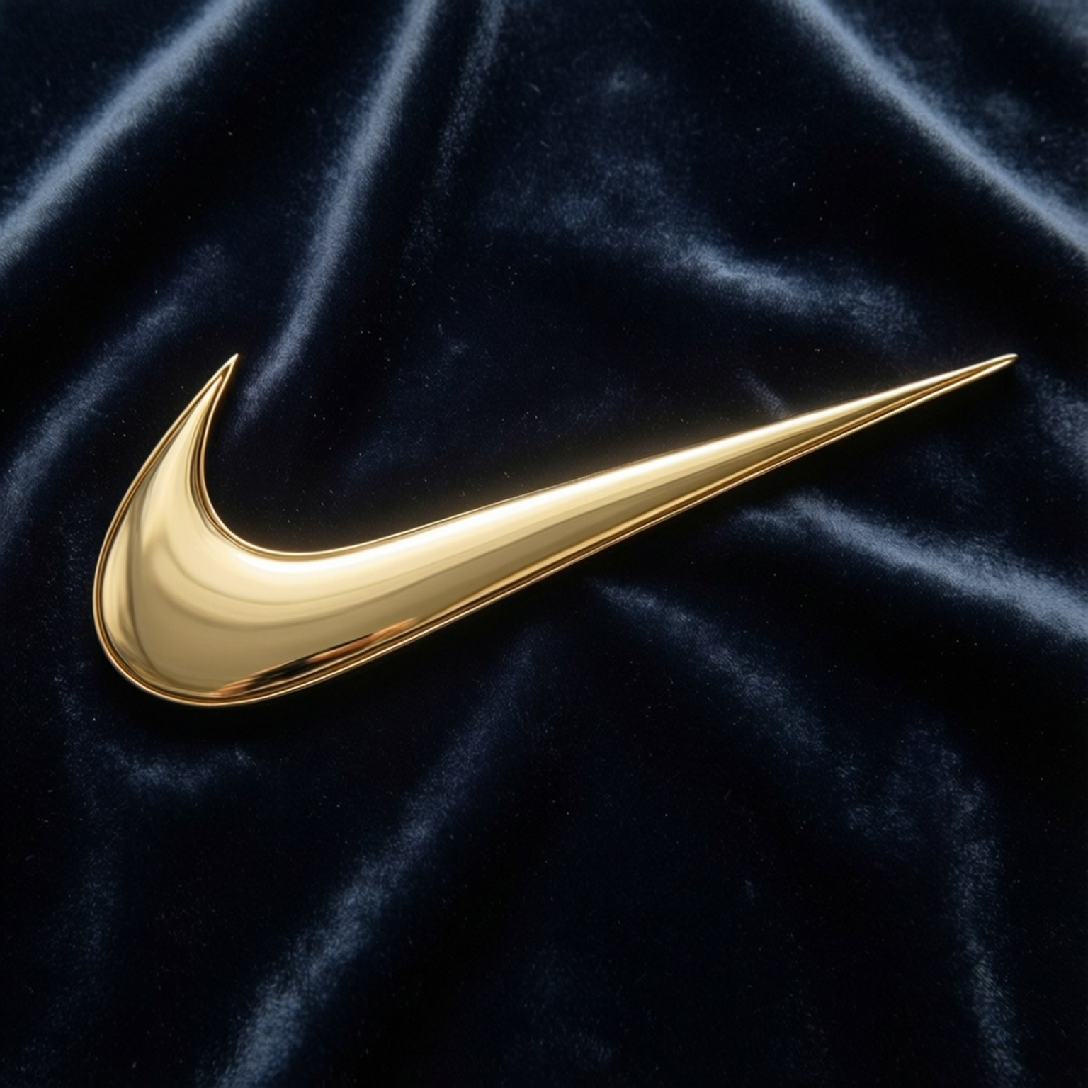 Swoosh Auriu Metalic Fundal