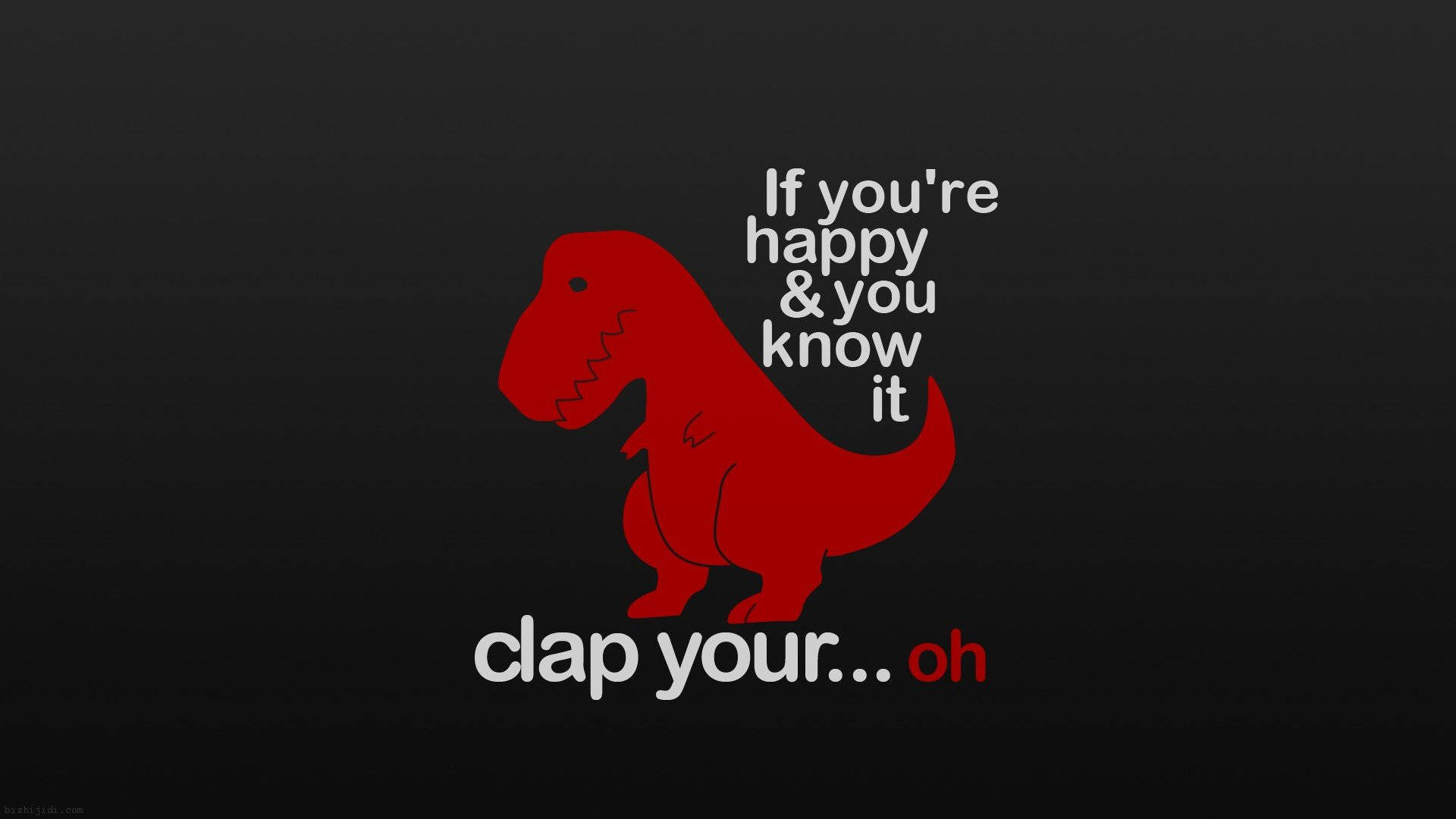 T-Rex amuzant care nu poate aplauda Fundal