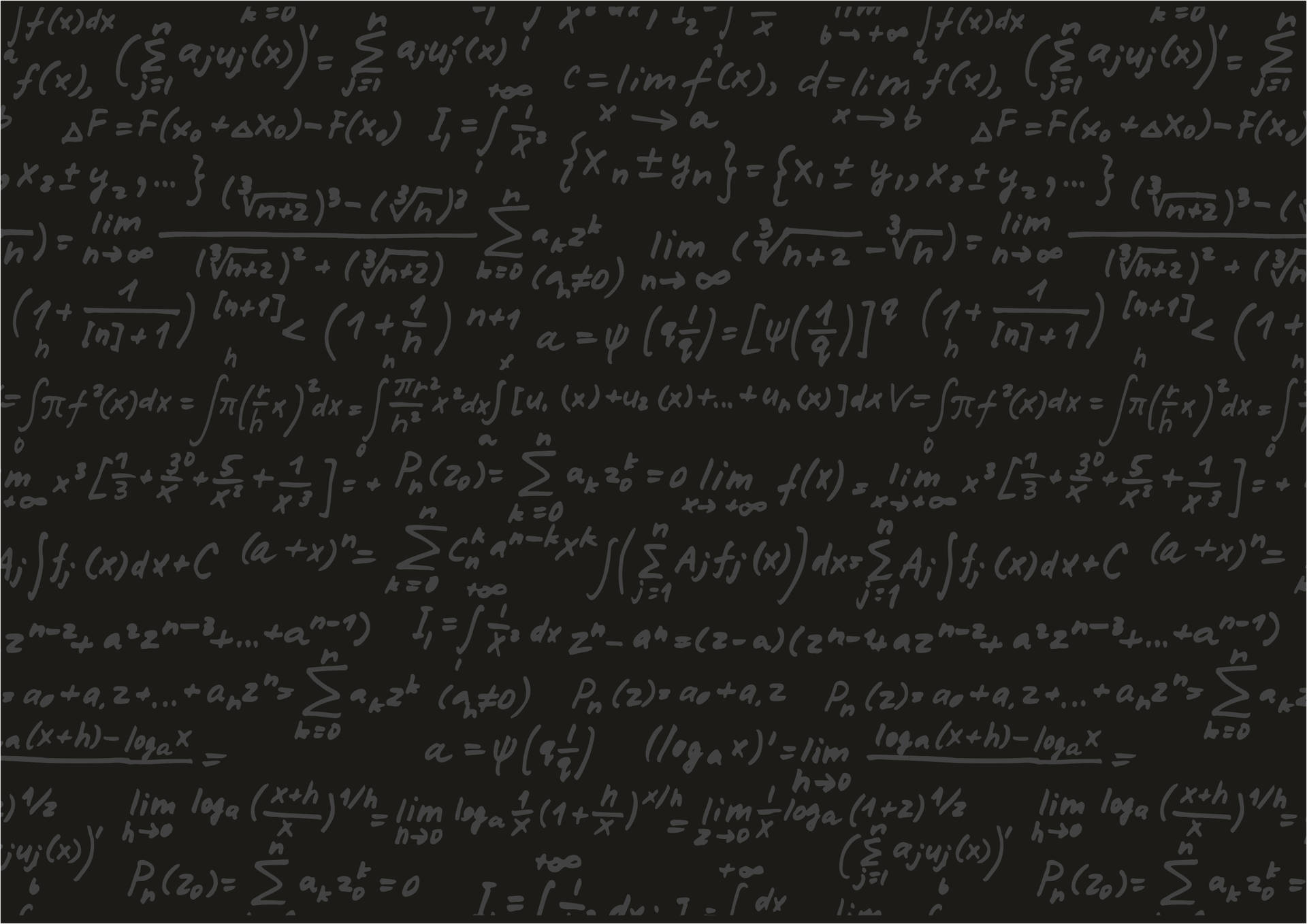 Tapet cu tablă de matematică alb-negru. — Blackpink Fundal