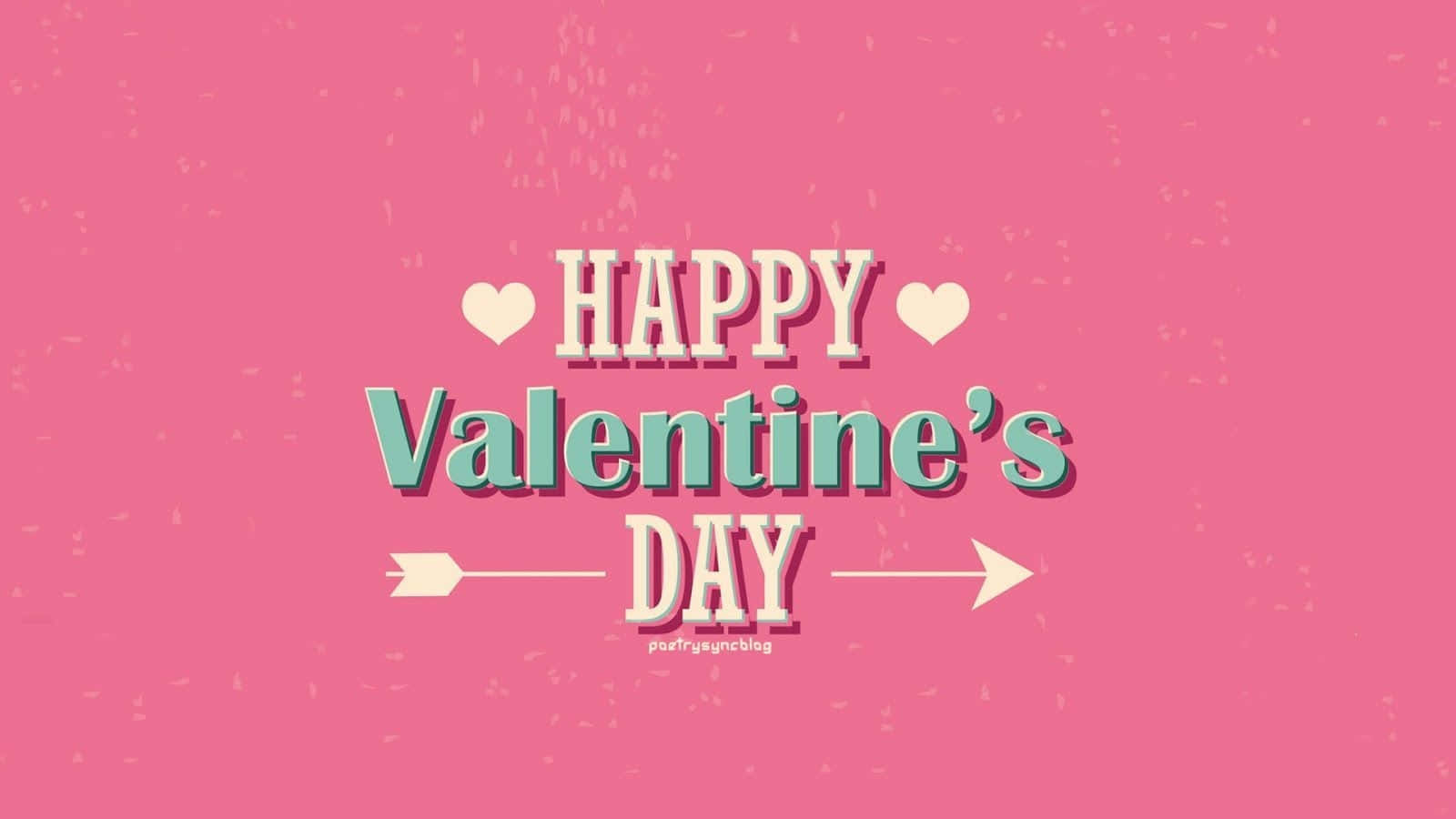 Tablou de salut roz drăguț de Valentine Fundal
