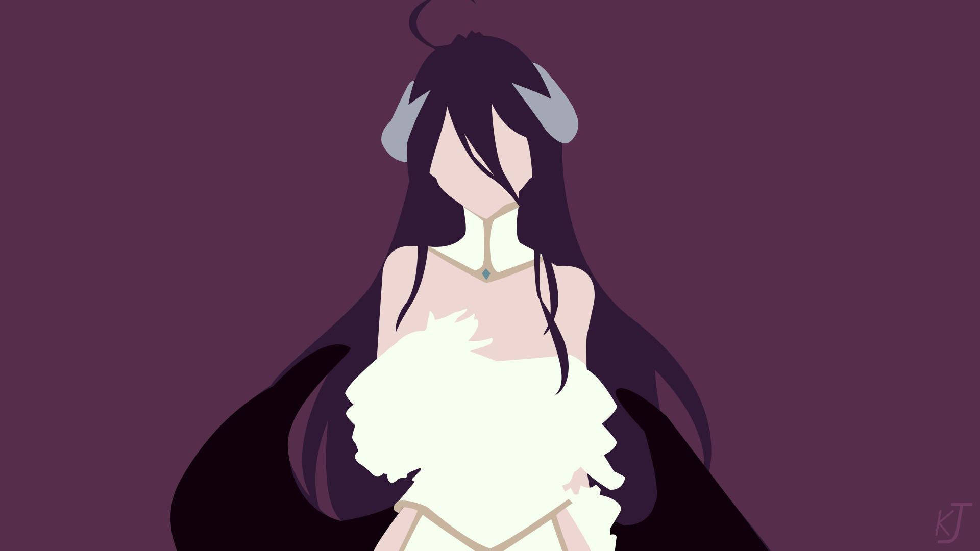 "Tăcere Senină: Artă Anime Minimalistă" Fundal