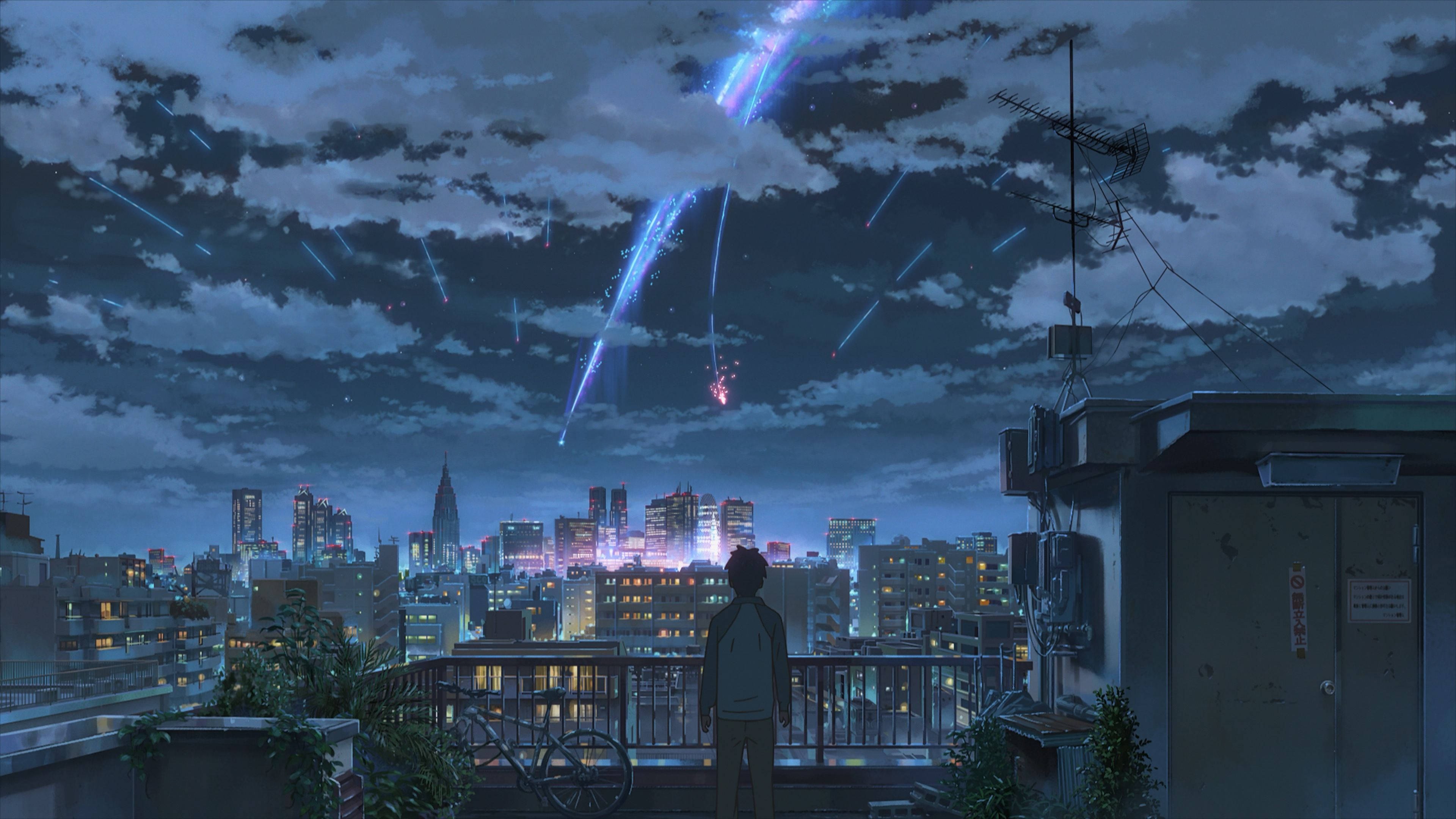 Taki Cometa Your Name Anime 2016 Fundal