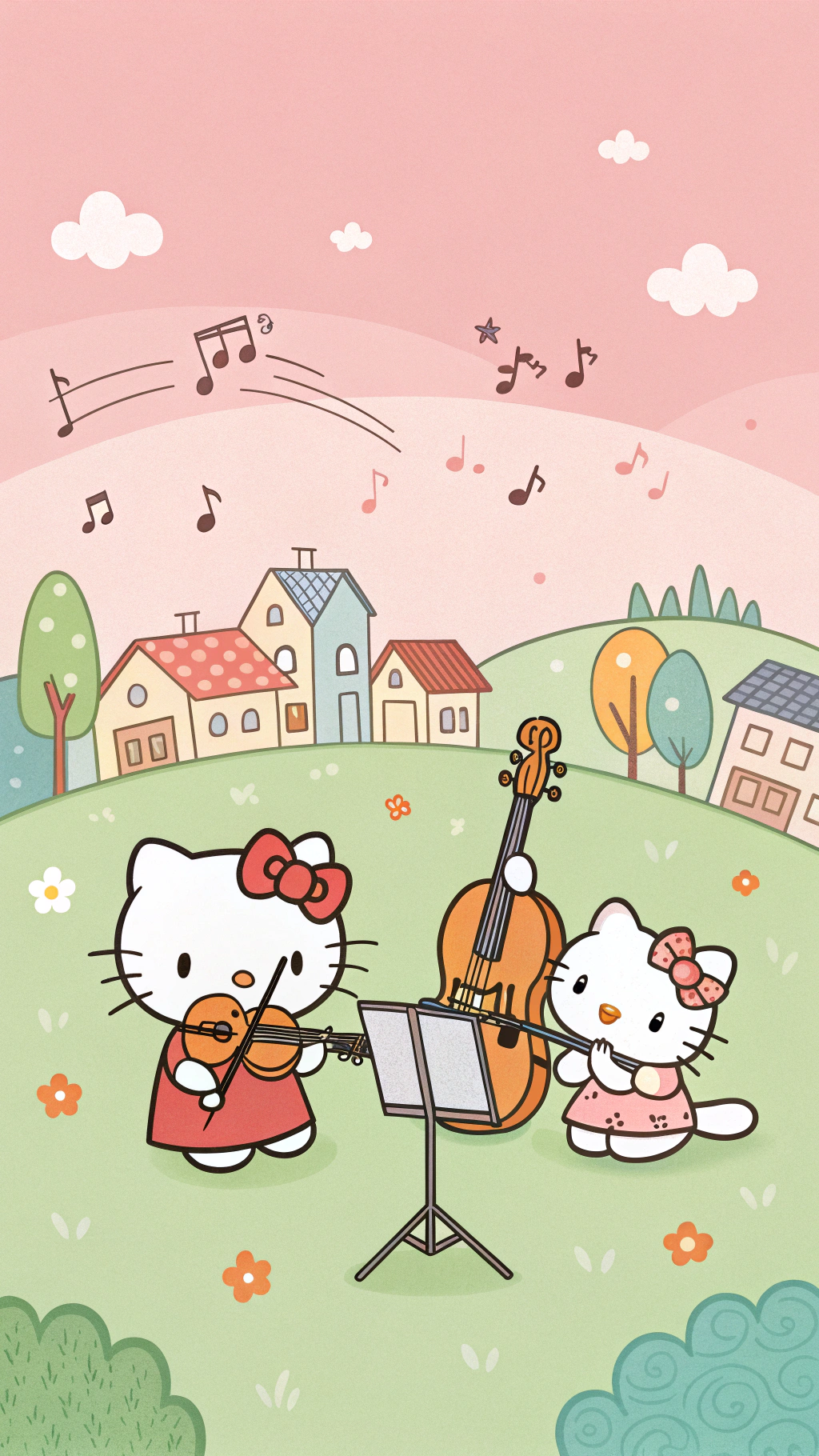 Talentul muzical al lui Hello Kitty te va uimi Fundal
