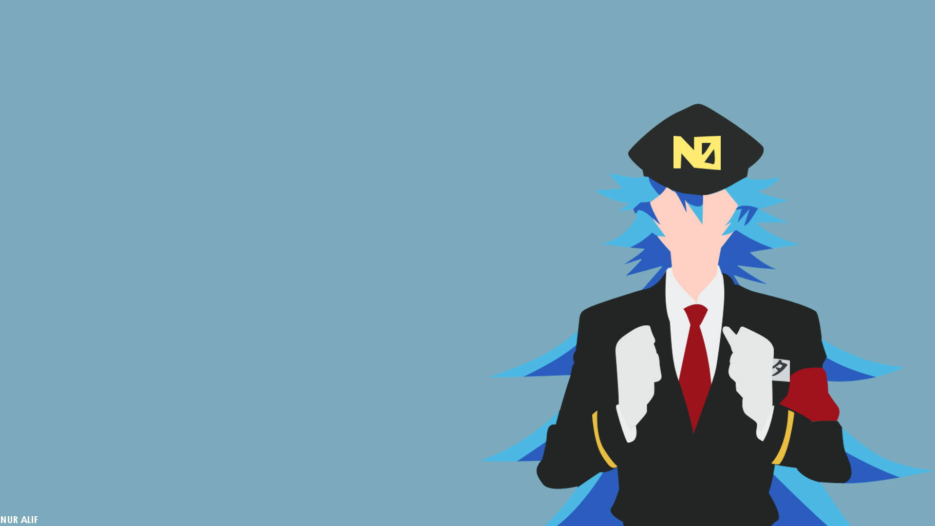 Tanabata Seitarou Anime Minimalist Fundal
