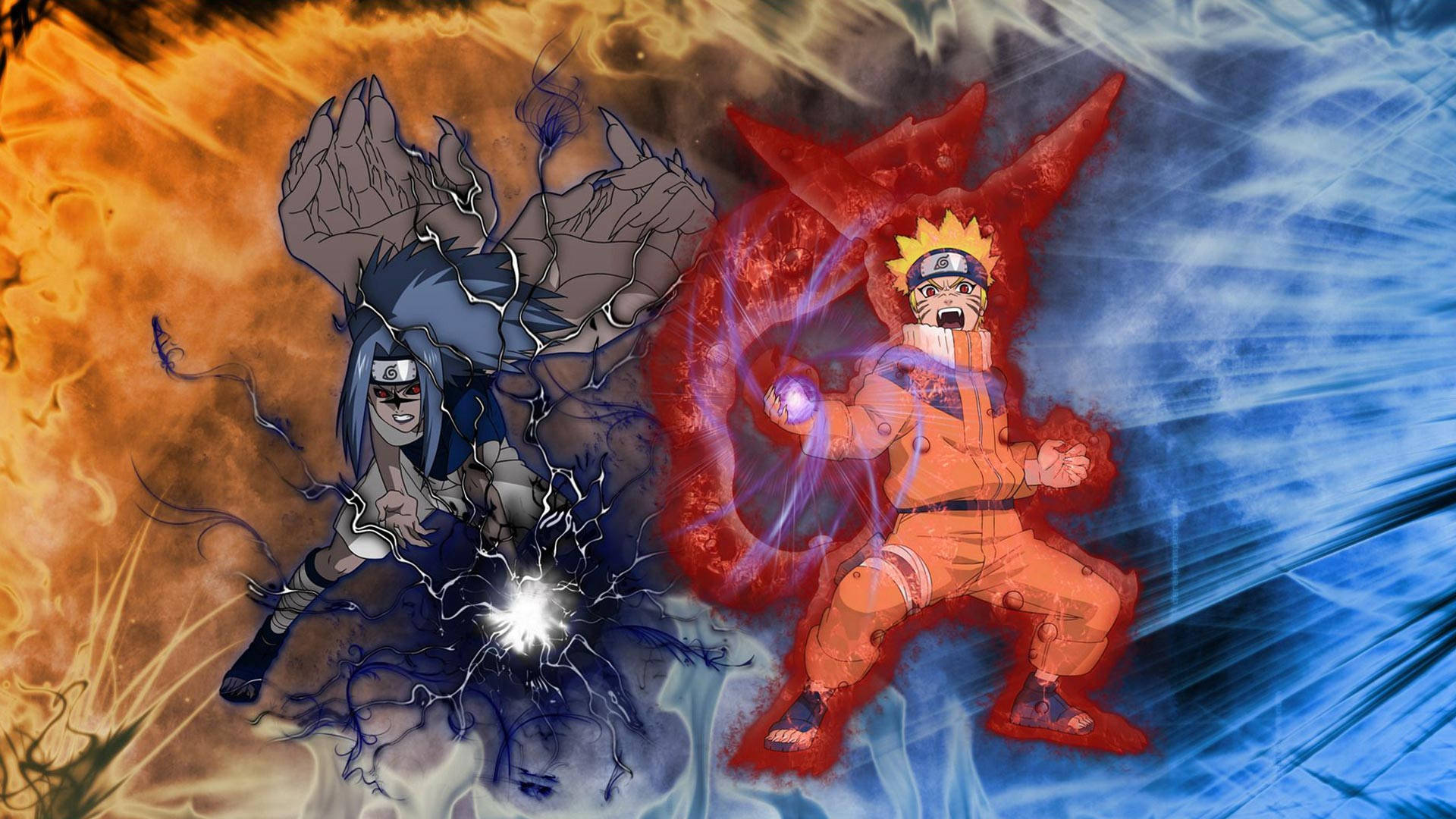 Tânărul Naruto și Transformarea lui Sasuke Fundal