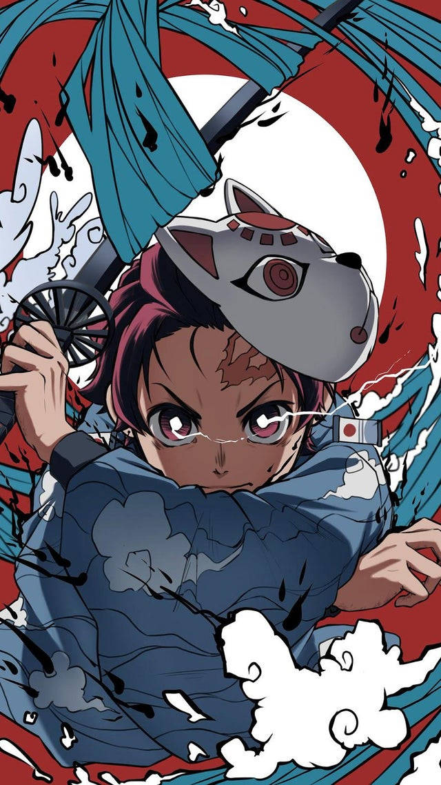 Tanjiro Apa Demon Slayer PFP Fundal