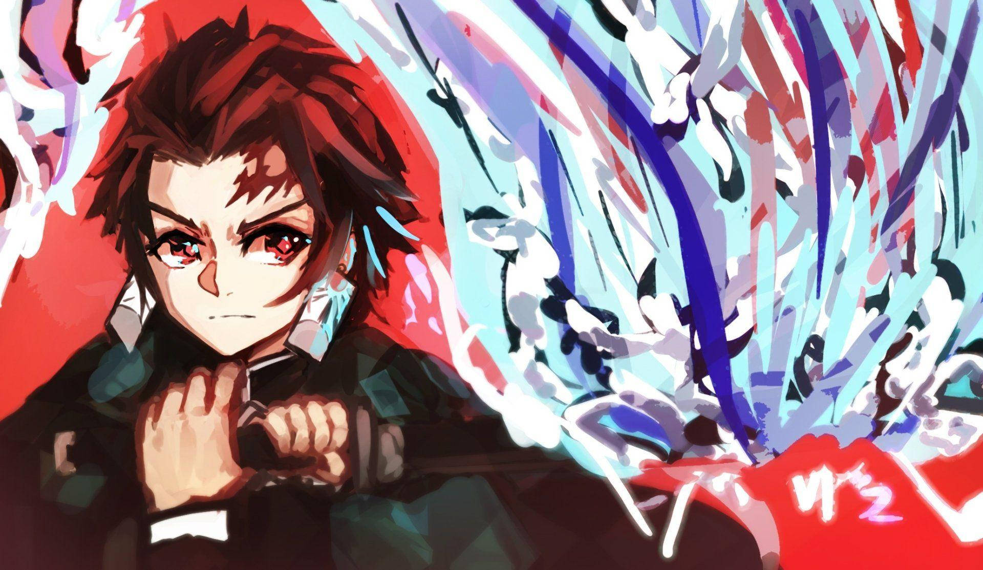 Tanjiro din Demon Slayer animat Fundal