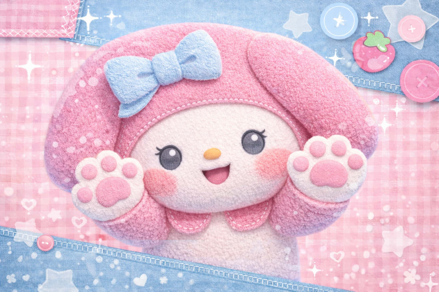 Tapet drăguț cu My Melody Fundal