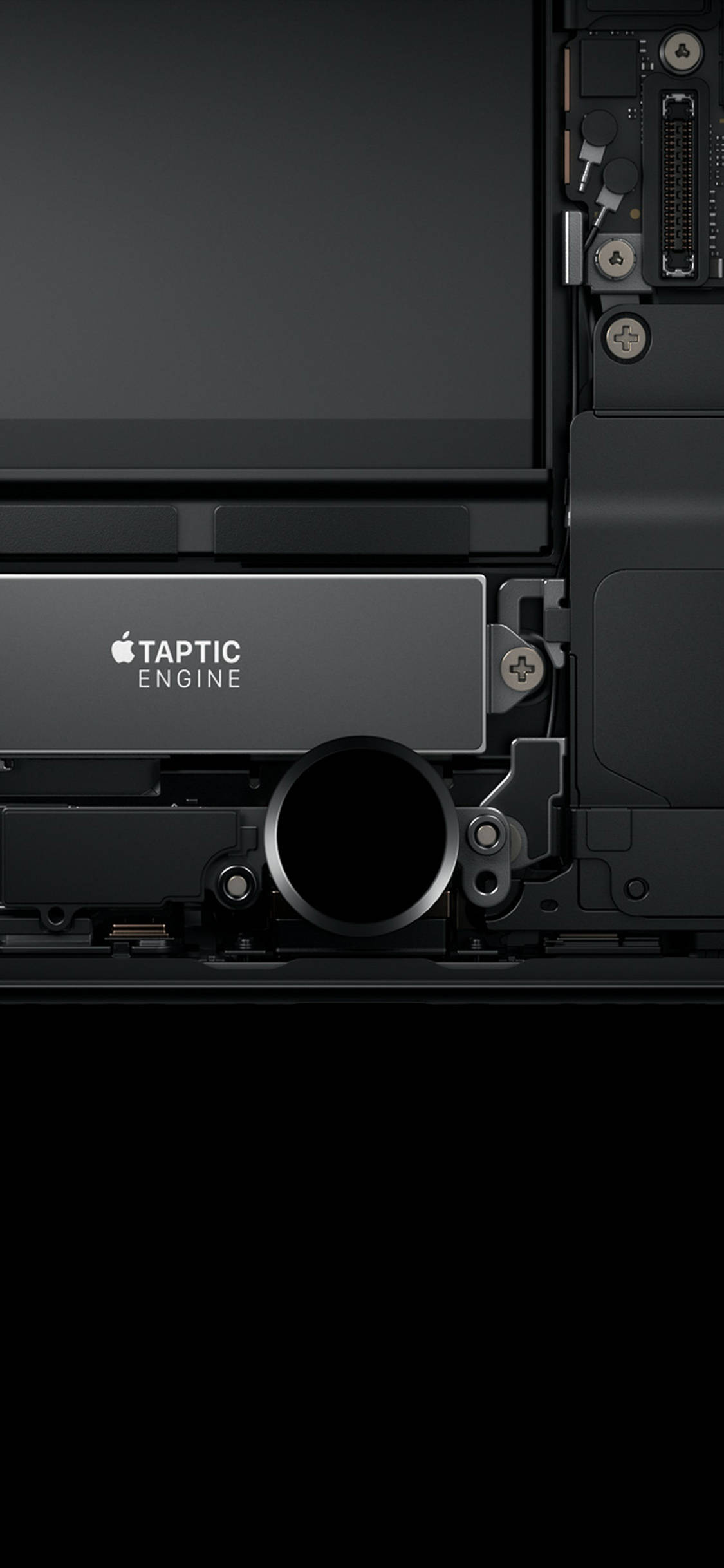 Taptic Engine Minimalist Întunecat iPhone Fundal