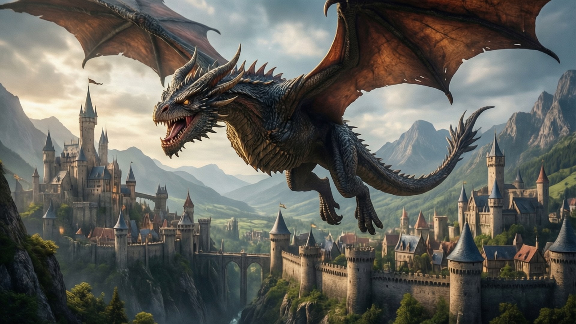 Tărâmul Dragonului Fundal
