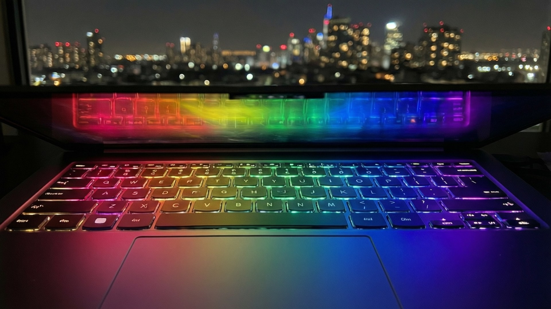 Tastatură Chromebook Curcubeu Fundal