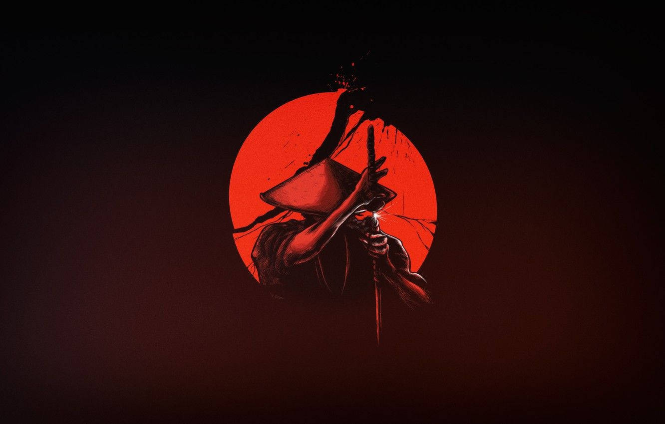 Teaca Katanei de Samurai Japonez Fundal