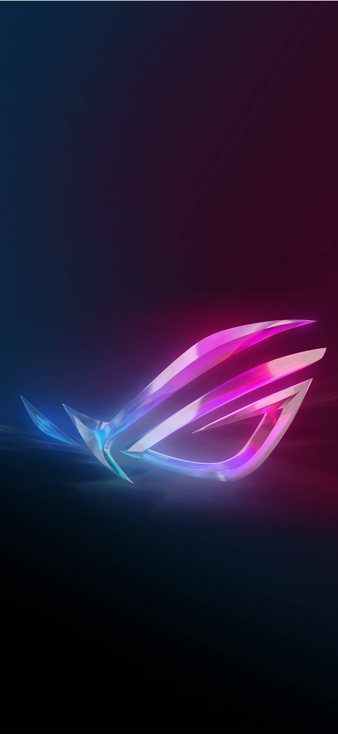 Telefon Asus ROG mov și albastru Fundal