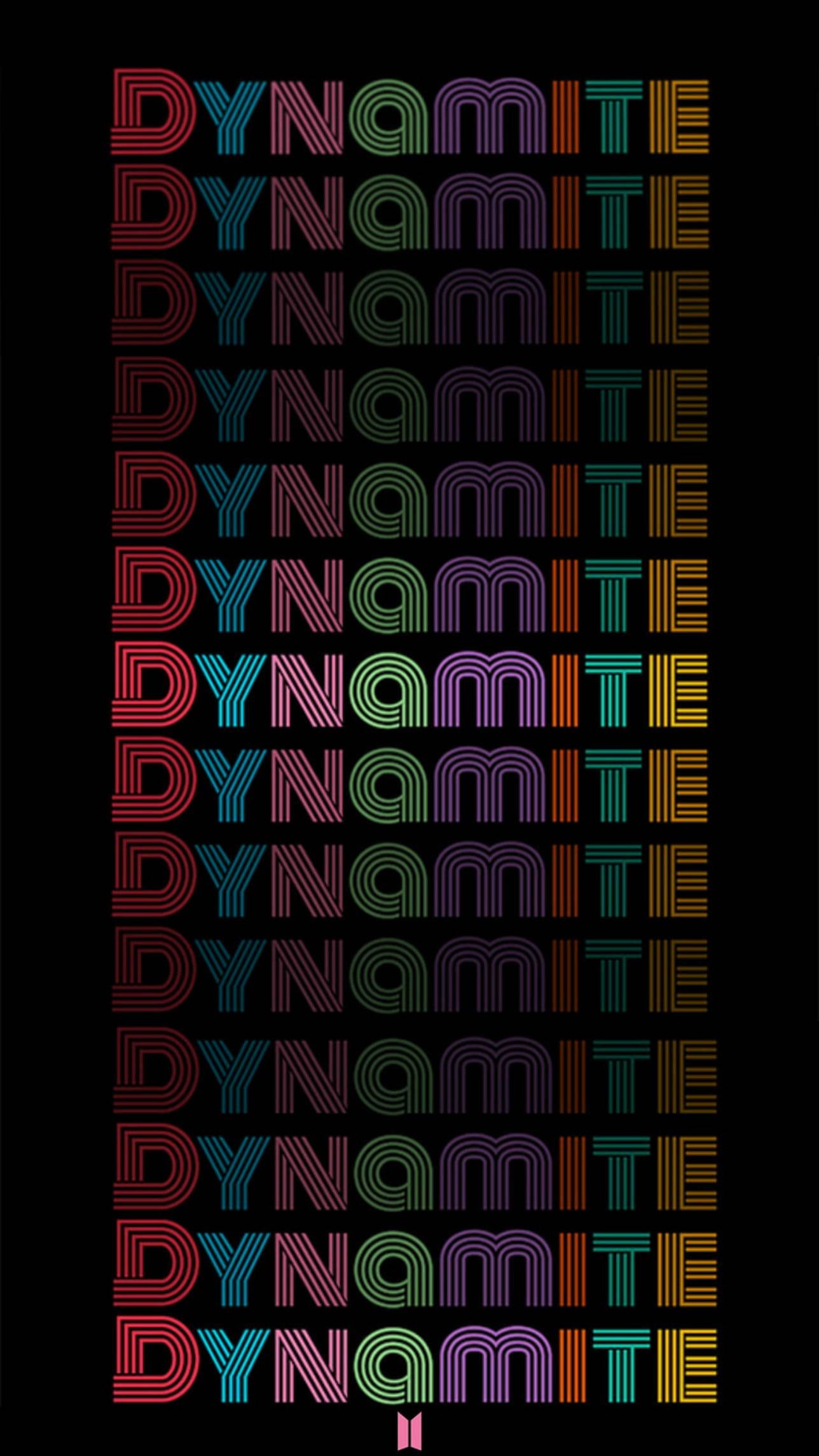 Telefon Cool Negru BTS Dynamite Fundal