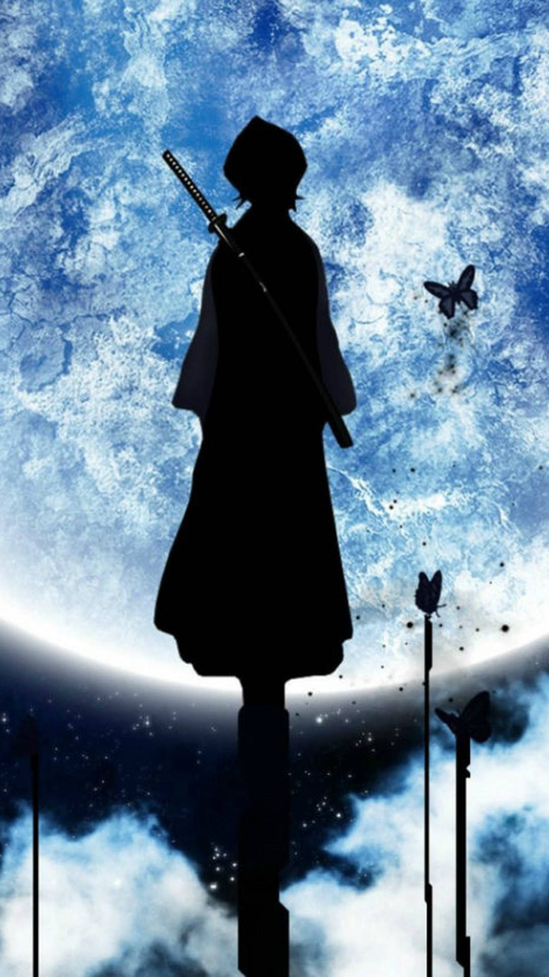 Telefon cu Samurai Anime Fundal