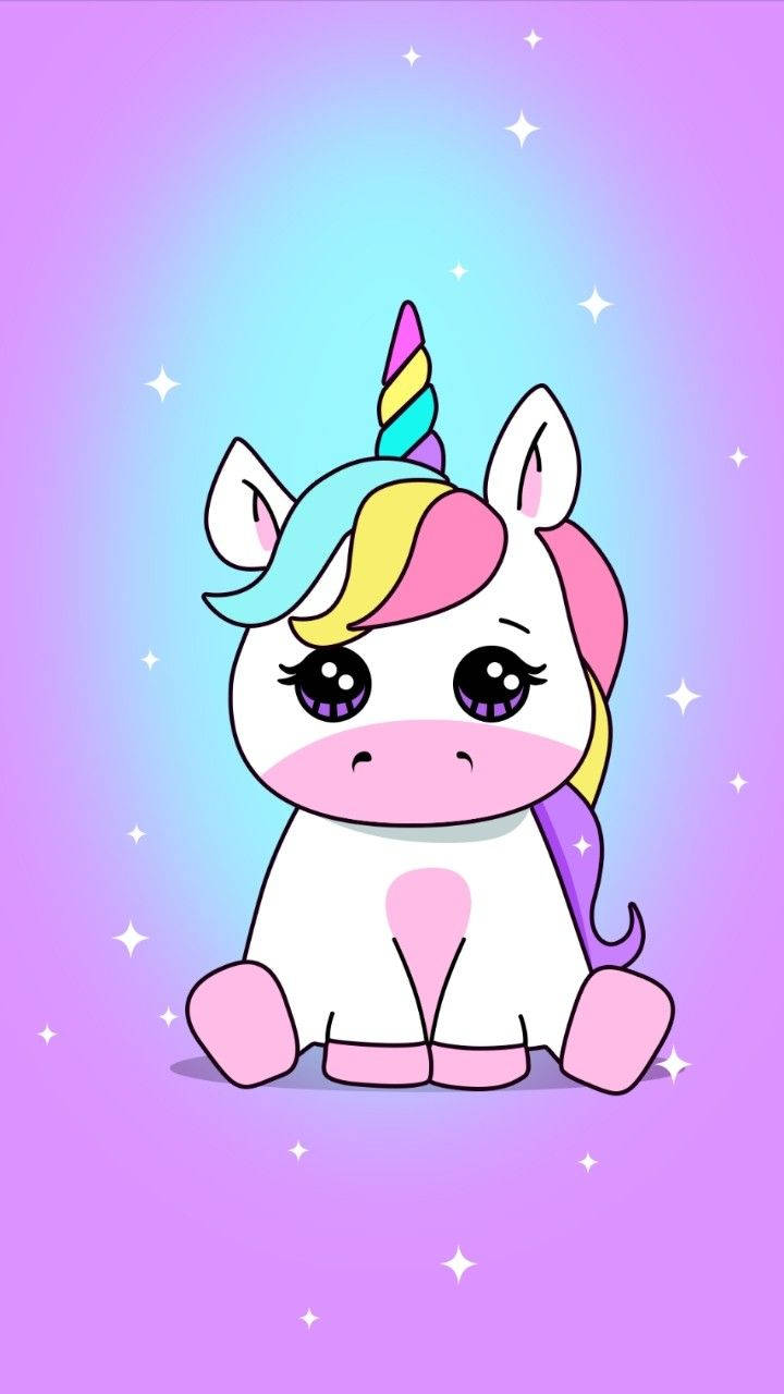 Telefon cu Unicorn Drăguț Estetic Fundal