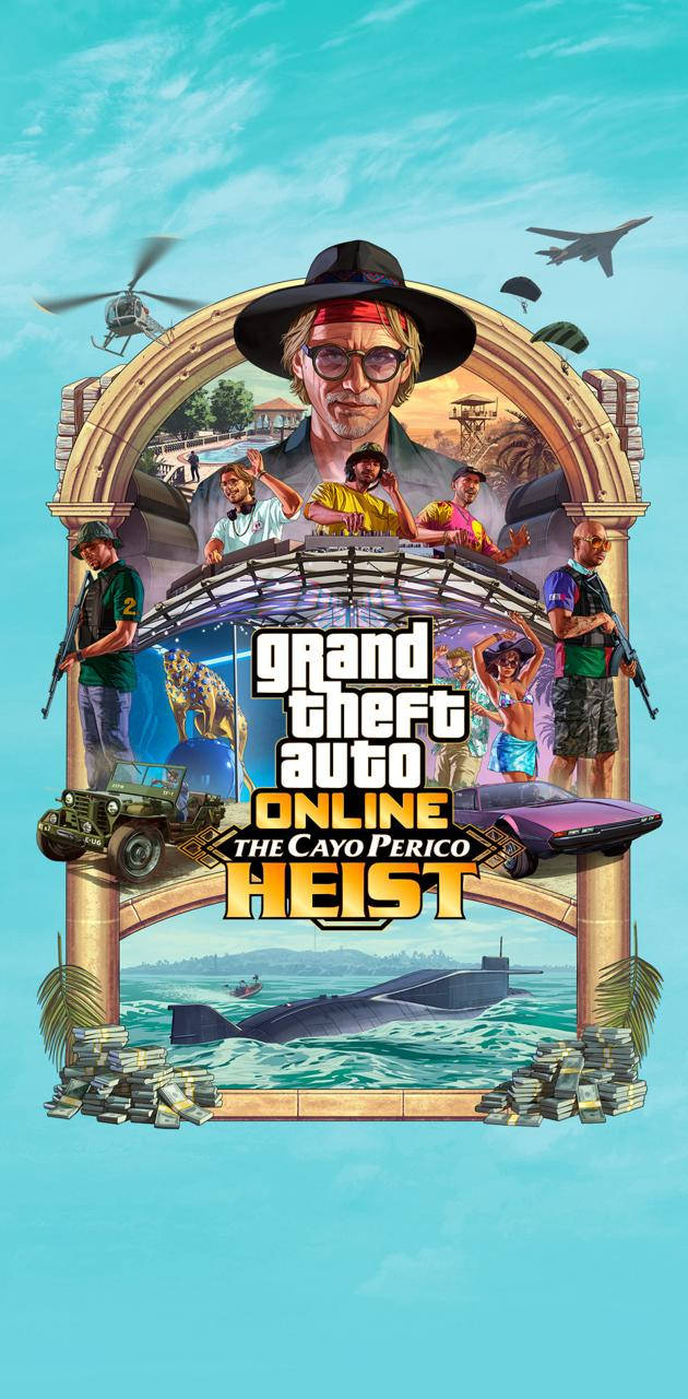 Telefon GTA 5 pentru jaful Cayo Perico Fundal