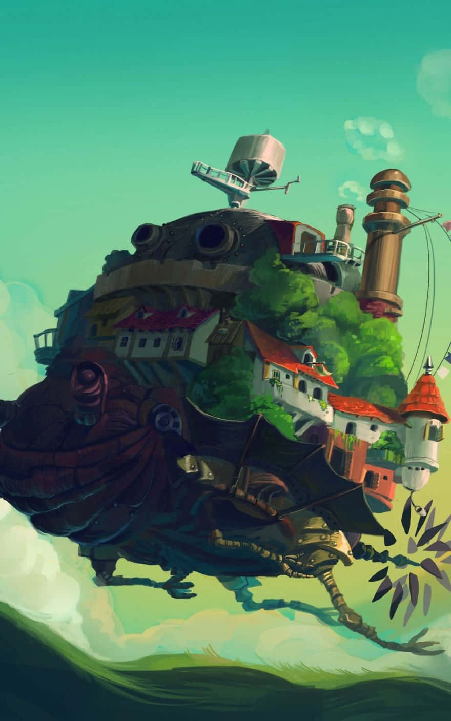 Telefon Howl's Moving Castle Studio Ghibli Fundal